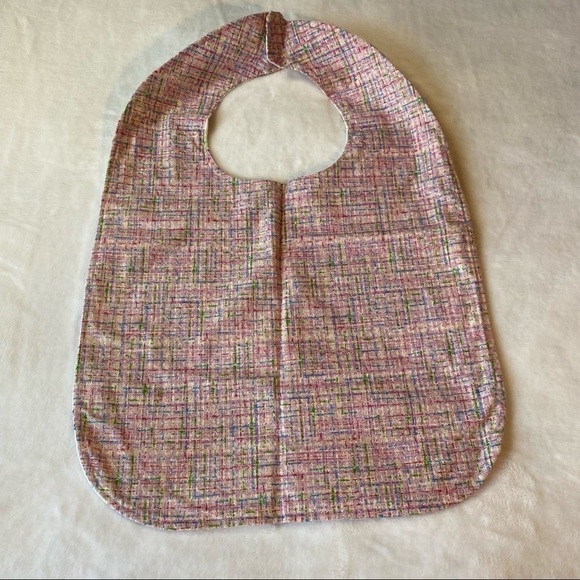 Reversible Oversized Piggy Bib Handcrafted in Vermont NEW - Picture 5 of 7